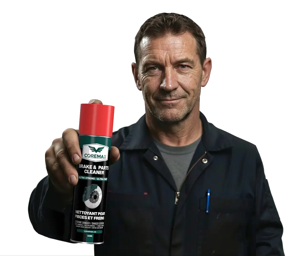 Professional mechanic trusting Coremax products